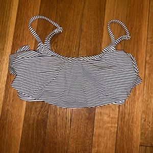 Black and white bikini top